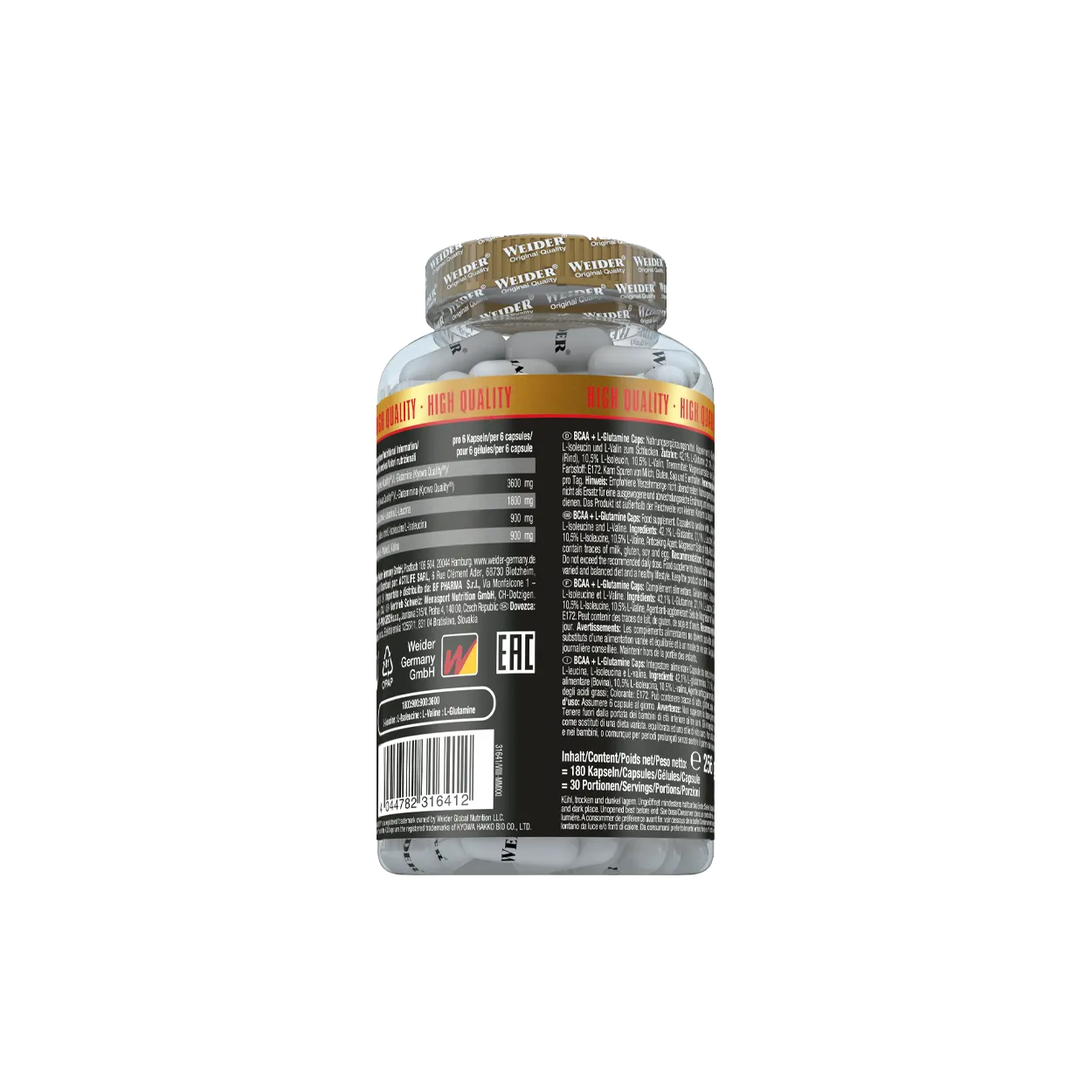 BCAA + L-Glutamine Caps - Image 5