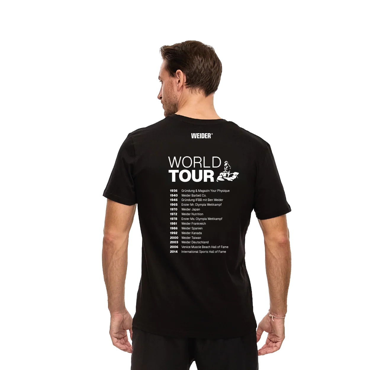 T-Shirt #ImmerWeider Black Unisex - Image 2
